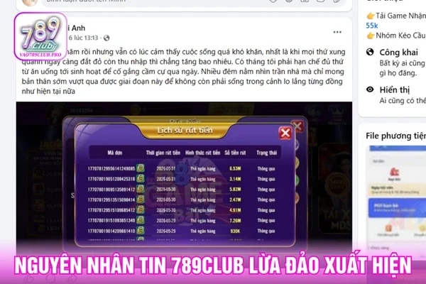 Có rất nhiều nguyên nhân khiến tin đồn 789CLUB lừa đảo xuất hiện
