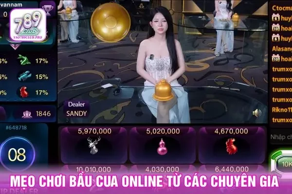 Mẹo chơi bầu cua online từ các chuyên gia 789club
