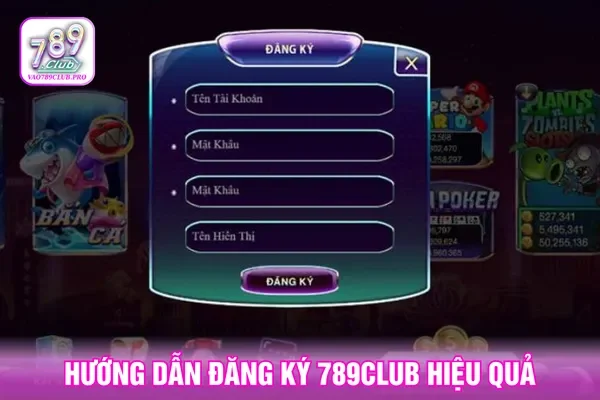 Thao tác đăng ký tài khoản cược thiết kế dễ thực hiện